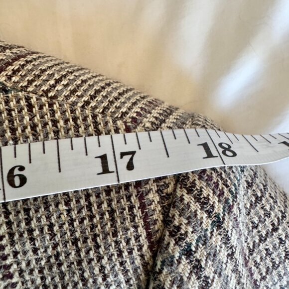 Abraham Moon Wool & Silk Tan Tweed Blazer Sports Jacket - Picture 9 of 11